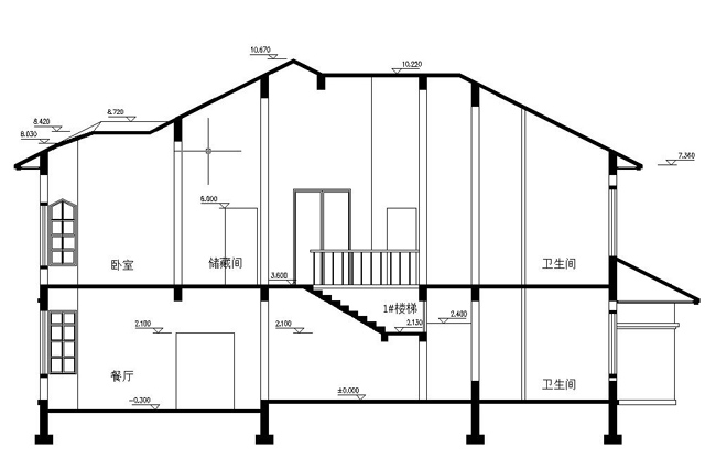 鋼結(jié)構(gòu)別墅：FK-GH202+兩層-19.60X14.60米(圖3)